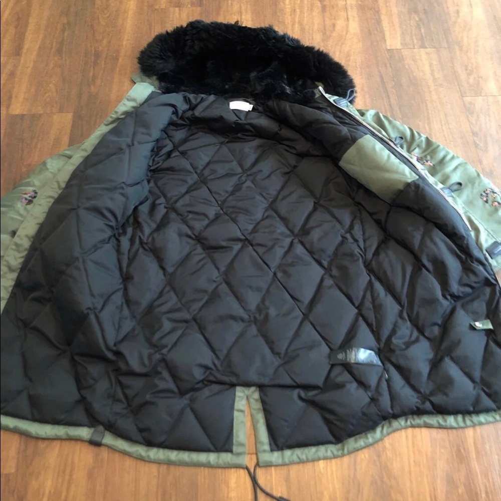 COPY - Coach green sequin Eskimo jacket - Picture 2 of 9